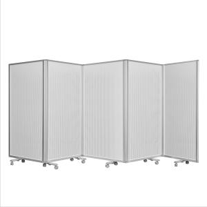 高級 デラックス コマイ パーティション 5連スクリーン パンチングメタル スタンダード H1800×W4500 JP5-1809BN-SYB 耐震