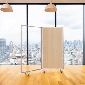 高級 デラックス パーテーション 透明アクリル クロス 2連