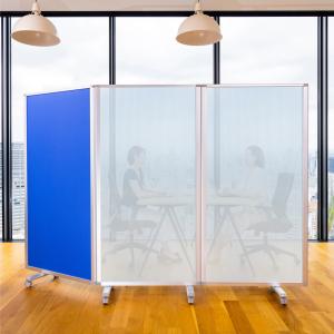 高級 デラックス パーテーション コロナ対策 ポリカ クロス 3連 パーテション パーティション (幅2700mm×高さ1800mm) (幅270cm × 高さ180cm) 耐震