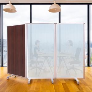 高級 デラックス パーテーション コロナ対策 ポリカ 木目 3連 パーテション パーティション (幅2700mm×高さ1800mm) (幅270cm × 高さ180cm) 耐震