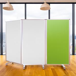 高級 デラックス ホワイトボード 事務所 オフィス パーテーション コロナ対策 クロス 3連 パーテション パーティション (幅2700mm×高さ1800mm) コマイ 耐震