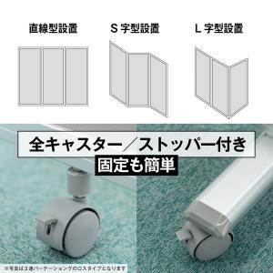 高級 デラックス パーテーション 4連 キャス...の詳細画像1