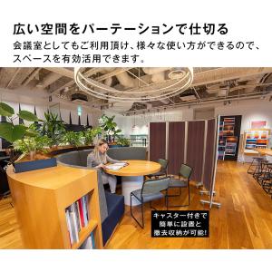 高級 デラックス パーテーション 5連 キャス...の詳細画像4