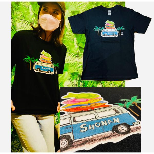 【湘南】WhiteLilyオリジナル　おさかなサンダル×ワーゲンバス黒Tシャツ 【限定】【お土産】【...