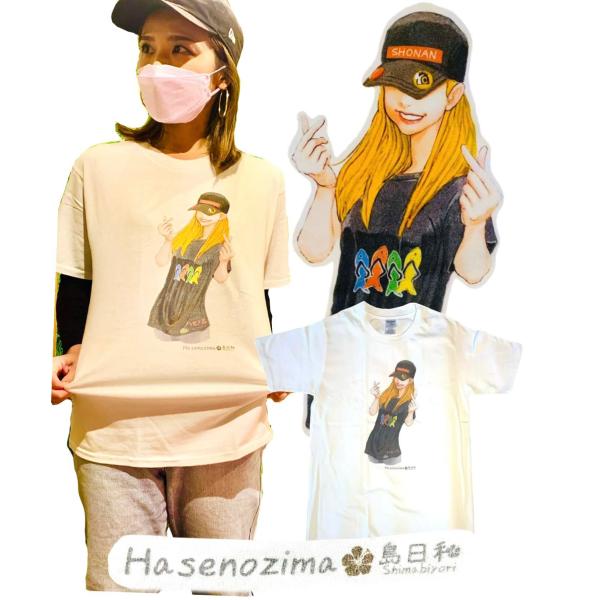 オリジナルShonan Girl Tシャツ【ブラック】【湘南】【お魚サンダル】