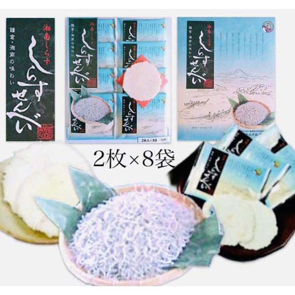湘南しらすせんべい16枚入り（2枚×8袋）【湘南】【鎌倉】【おみやげ】