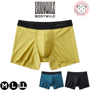 グンゼ ボディワイルド EZX ボクサーパンツ カットオフ 前とじ M/L/LL | 洗濯タグなし 無地 メンズ ポリエステル パンツ 下着 肌着 インナー  BWV100C GUNZE