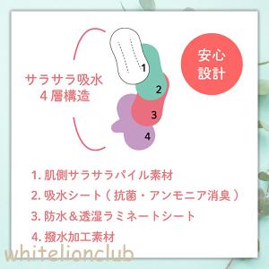 抗菌消臭 吸水パッド 2枚セット ちょっとモレ...の詳細画像2