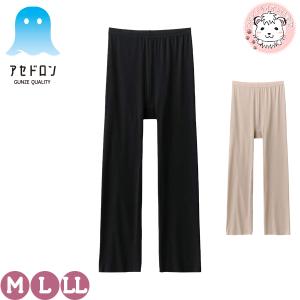 グンゼ アセドロン ペチパンツ 7分丈 カットオフ 汗対策 汗 吸汗速乾 抗菌防臭 M/L/LL | 一枚ばき可 春夏 春 夏 無地 レディース ペチコート MC2067R