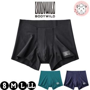 グンゼ ボディワイルド AIRZ ボクサーパンツ カットオフ 前とじ 腰ゴムなし S/M/L/LL | ショートタイプ 無地 メンズ レーヨン 下着 インナー  BWY902D
