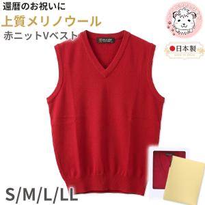 古希 喜寿 お祝い カシミヤ100% Vネック ニットベスト 紫 S/M/L/LL