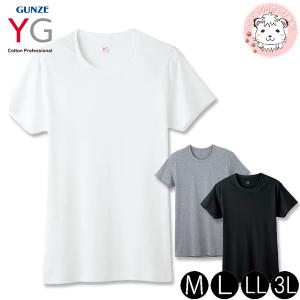 グンゼ YG ワイジー コットン100％ 半袖 クルーネックTシャツ YV0013N M L LL 3L GUNZE COTTON コットン100％シリーズ