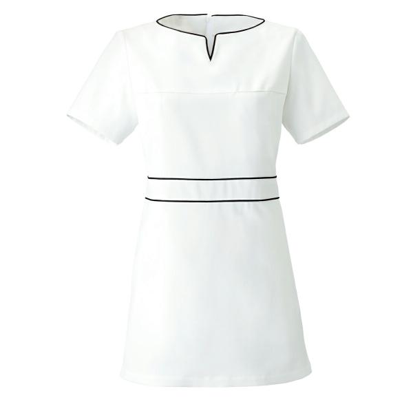 Calala CL-0185 チュニック 白衣 半袖ナースウェア エステ クリニック向け