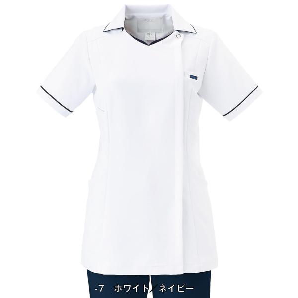 スクラブ 白衣 FOLK　2018EW ジップアップスクラブ 白衣 半袖上衣