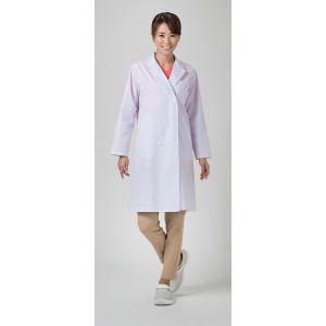 白衣 FOLK 2531PO (ドクターコート 白衣 ダブル医療衣)