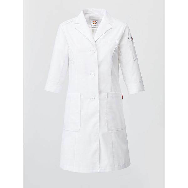 白衣 FOLK 2533PR レディスドクターコート 女性白衣 シングル医療衣