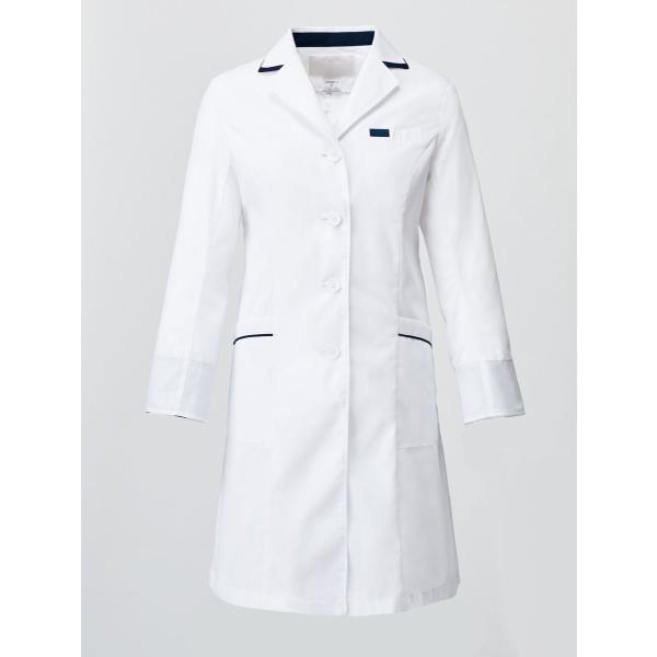 白衣 FOLK 2536SPレディスドクターコート 女性白衣 シングル医療衣