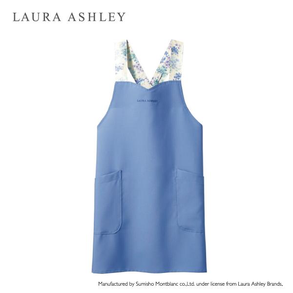 ローラアシュレイ LW502 エプロン LAURA ASHLEY 介護 ケアガウン 予防衣 モンブラ...
