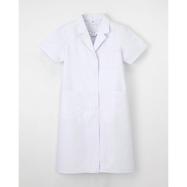 ナガイレーベン EP-132 白衣 女性白衣 レディース 半袖診察衣 ドクターコート 医療