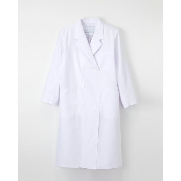 ナガイレーベン KEX-5120 白衣 ダブル診察衣 女性用 レディース ドクターコート 医療