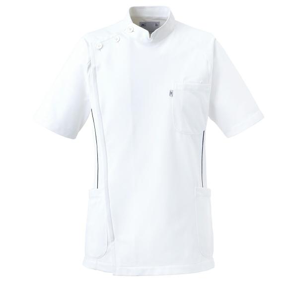 unite×ミズノ MZ-0049 白衣 メンズ　ケーシー　ジャケット 半袖上衣 KC　男性