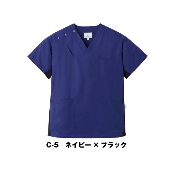 unite×ミズノ MZ-0073 ジャケット 男女兼用 半袖 スクラブ白衣 スクラブ 白衣