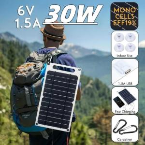 ソーラーパネル 30W 太陽光充電 自家発電 i...の商品画像
