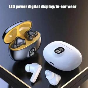 ワイヤレスイヤホン Bluetooth コンパクト デジタル表示 高音質 重低音 ノイズキャンセリング 自動ペアリング スポーツ iPhone 16 15 Android 日本語 最新 D99