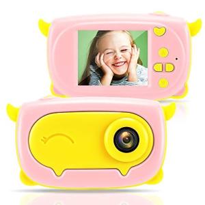 Yeve 子供用デジタルカメラ ミニ トイ カメラ 子供用 おもちゃ 800万画素 1080P録画  ピンク