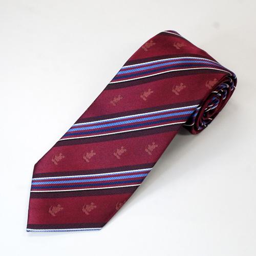 ディズニー キャラクター ネクタイ シルク100% ストライプ柄 赤 プレゼント 父の日