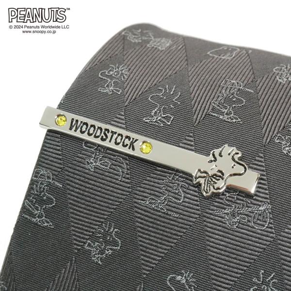 ウッドストック ネクタイ タイピン プレゼント 父の日 送料無料 アーガイルチェック柄×ウッドストッ...