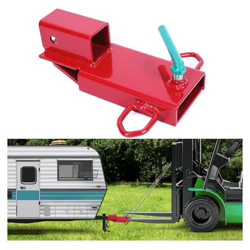 【並行輸入品】ECOTRIC クランプオンフォークリフトヒッチレシーバーパレットフォークトレーラー牽...