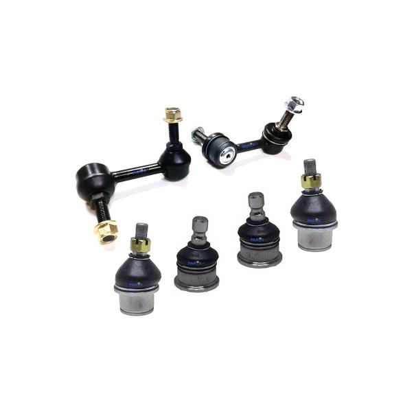6ピース フロントサスペンションキット 上下ボールジョイント 揺れるバーエンドリンク PartsW ...