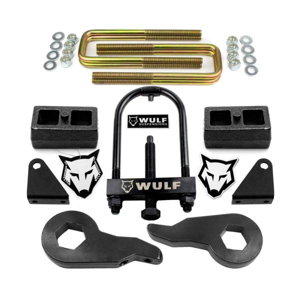 WULF 1" to 3" Front 2" Rear Leveling Lift Kit with...