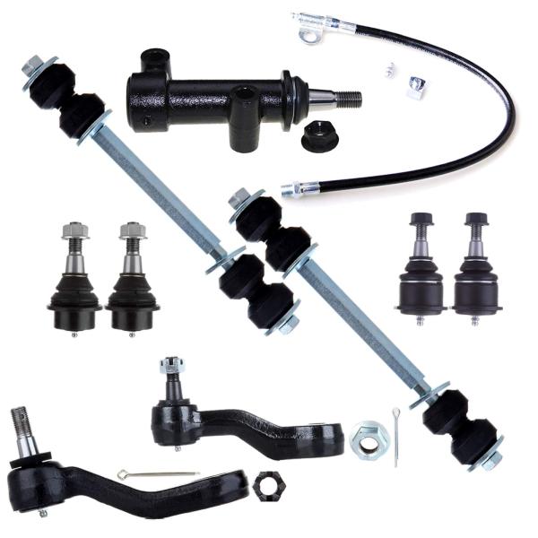 SCITOO 9個 サスペンションキット フロント下部 2 アッパーボールジョイント 2 スタビライ...