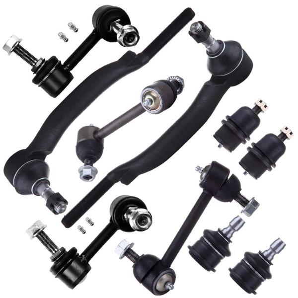 SCITOO サスペンションキット フロントアウタータイロッドエンド フロントリアスウェイバーリンク...