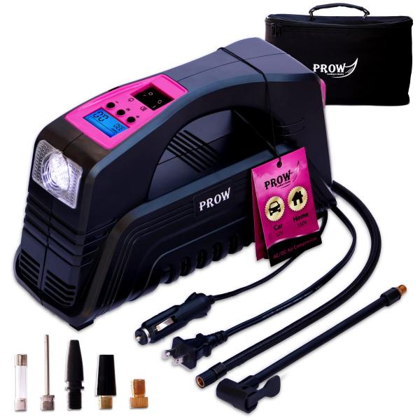 Electric Air Compressor Tire Inflator AC/DC Portab...