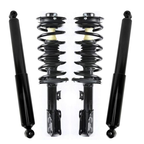 【並行輸入品】TRIBLE SIX 4個 フロントリア クイックコンプリートロードストラット スプリ...