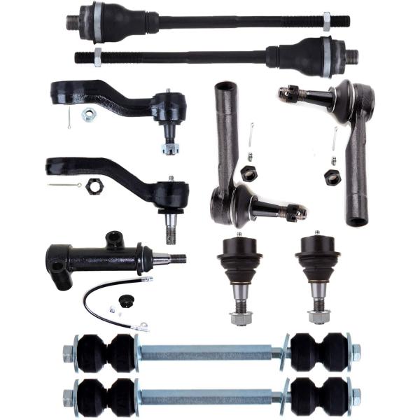 LSAILON 11個 フロントボールジョイント タイロッドエンドスウェイバー アイドラーアーム ピ...