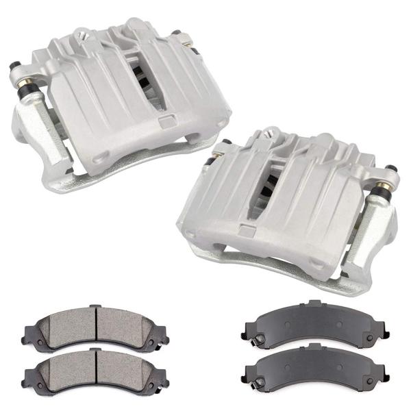 cciyu リアブレーキキャリパー パッド付き キャデラック エスカレード ESV EXT 2002...