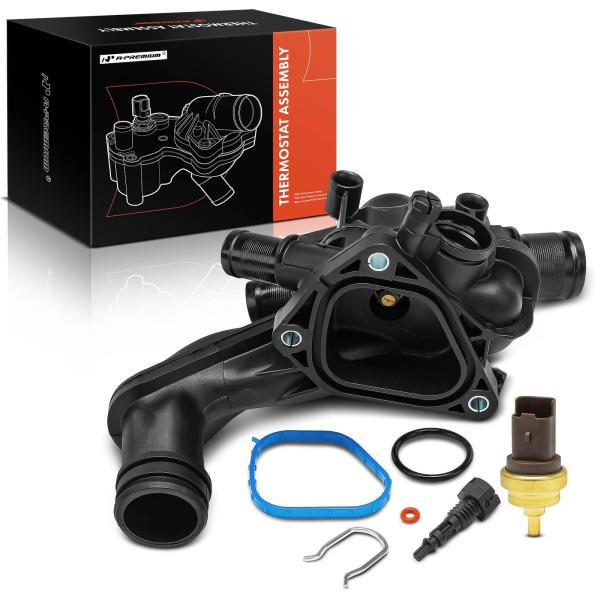 A Premium Engine Coolant Thermostat and Housing As...