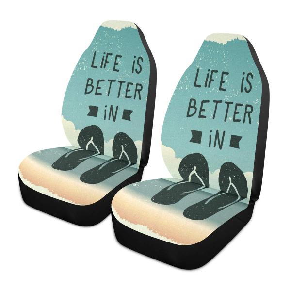 YYZZH 引用句デザイン Life is Better in Flip Flop 夏 トロピカル ...