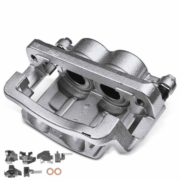 【並行輸入品】A Premium ディスクブレーキキャリパーアセンブリ ブラケット付き 一部のフォー...