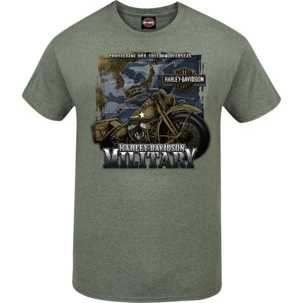 Harley Davidson Military Men&apos;s Military Green Grap...