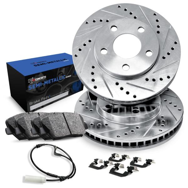 R1 Concepts Rear Brakes and Rotors Kit |Rear Brake...