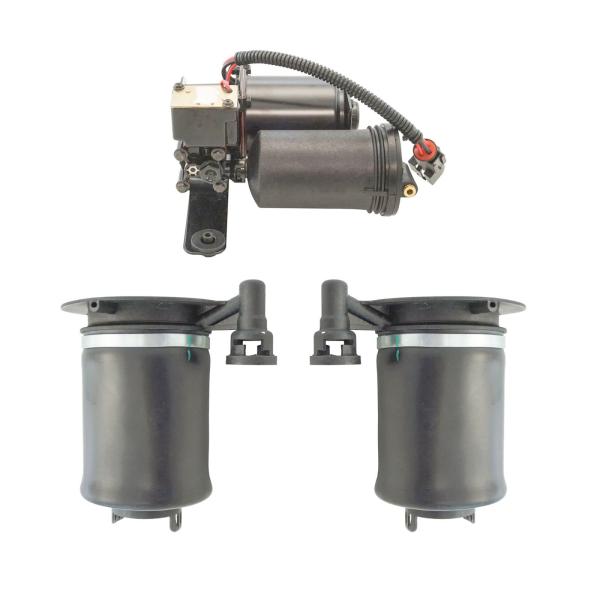 3ピース エアサスペンションキット リアエアスプリング&amp;コンプレッサー エクスペディションナビゲータ...