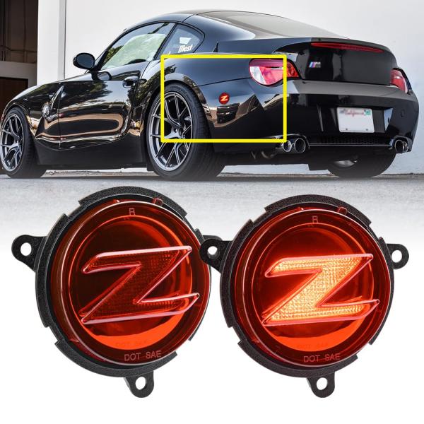 nsautolighting Z4 レッド LED リアサイドマーカーライト 2003 2008 B...