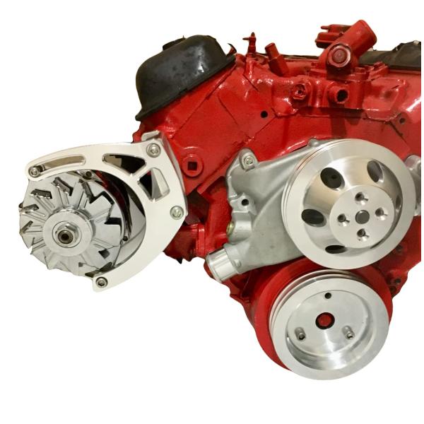 Chap Performance ビッグブロック シボレーオルタネーターブラケット ショートウォータ...