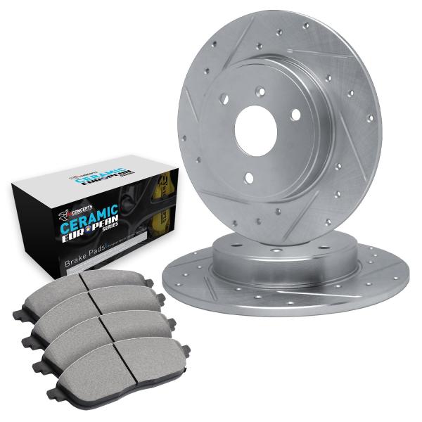 R1 Concepts フロントブレーキとローターキット | フロントブレーキパッド | ブレーキロ...