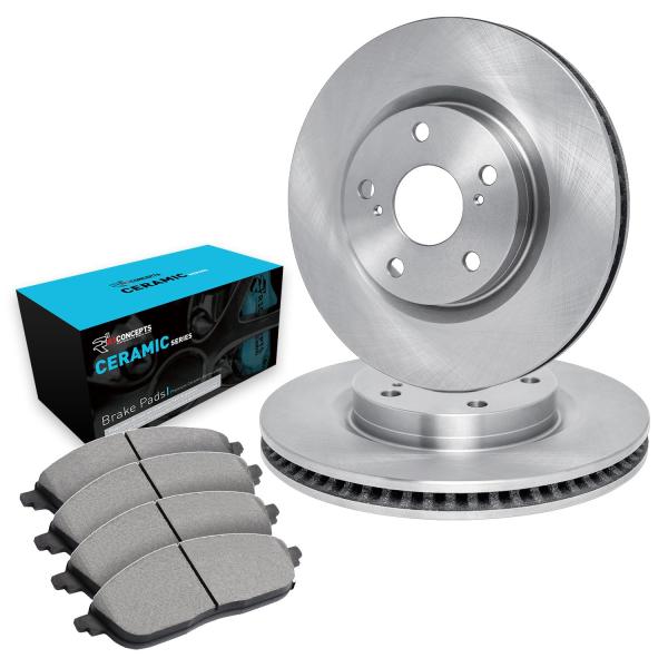 R1 Concepts Front Brakes and Rotors Kit |Front Bra...